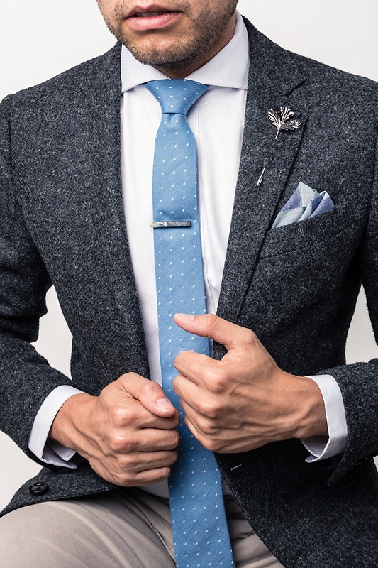 Accessories, Silver Tie Clip, Man, Necktie, Suit