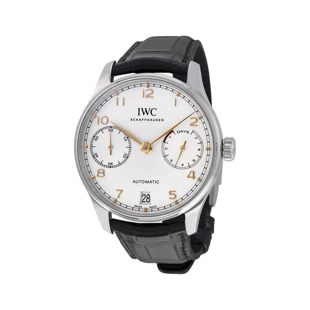 IWC Portugieser Automatic, Automatic Watches For Men, Swiss Made Watch, Leather Watch