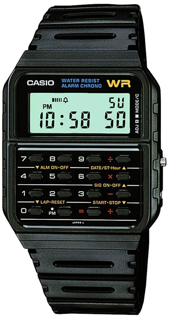 Casio CA53W Twincept Databank, Black Watch, Digital Watch, Modern Watch