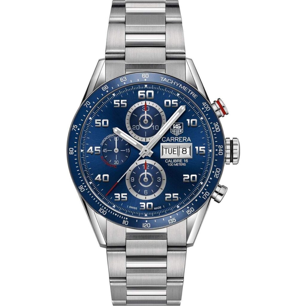 TAG Heuer Carrera Calibre 16 Automatic, Automatic Watches For Men, Blue Face, Stainless-steel Watch, Luxury Watch