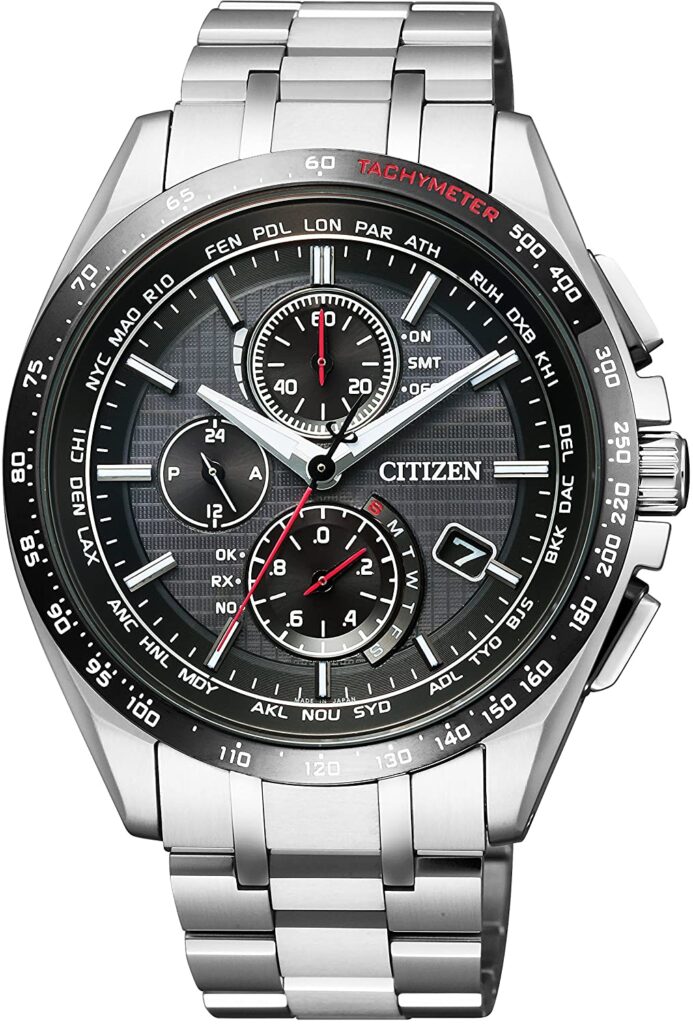 Citizen Attesa, Eco Watch, Tachymeter, Stainless-steel Watch, Silver Watch, Japanese Watch