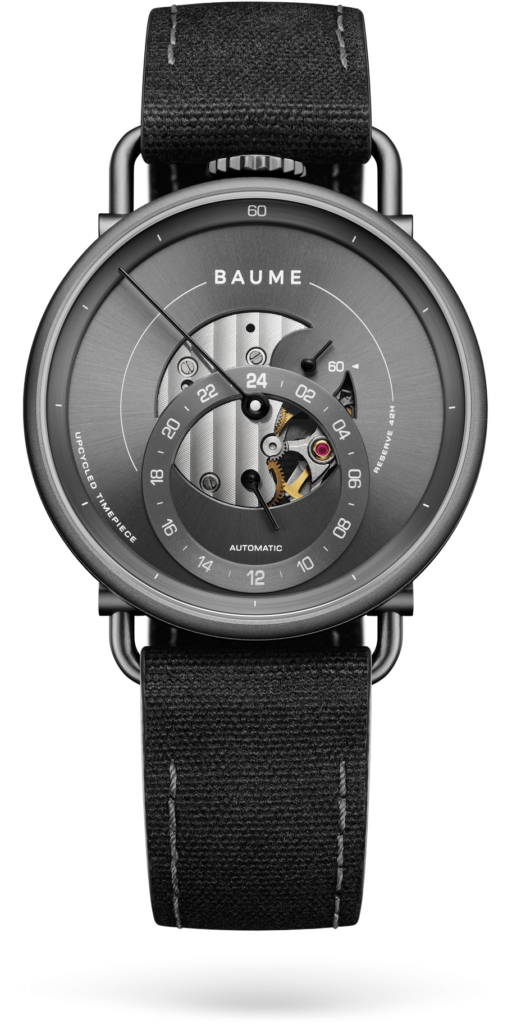 Baume Watch, Grey Watch, Modern Watch, Black Strap, Eco-watches