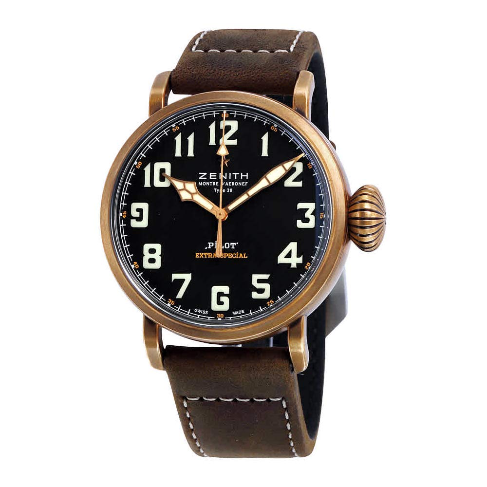 Zenith Pilot Watch, Pilot Watches, Iconic Watch, Swiss Made Watch, Brown Strap