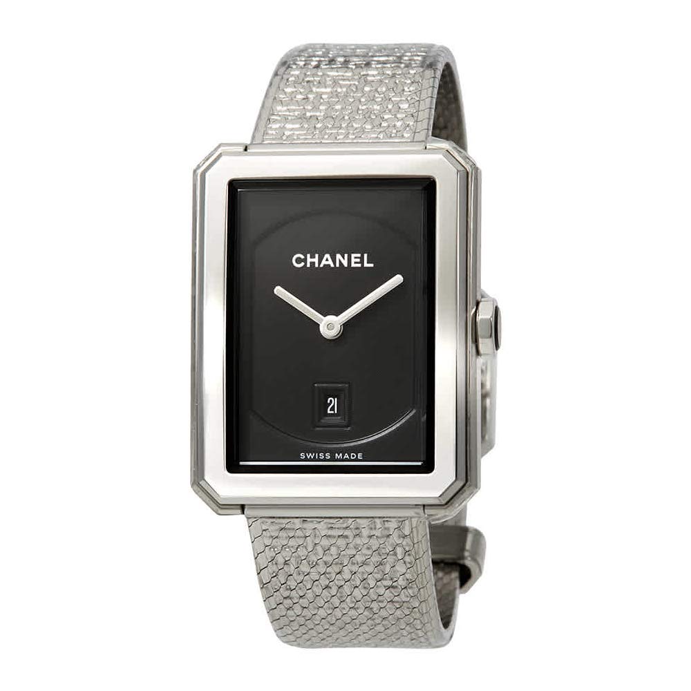 Chanel Boyfriend Watch, Swiss Made Watch, Date Display, Silver Watch, Luxury Watch, Co-ed Watches