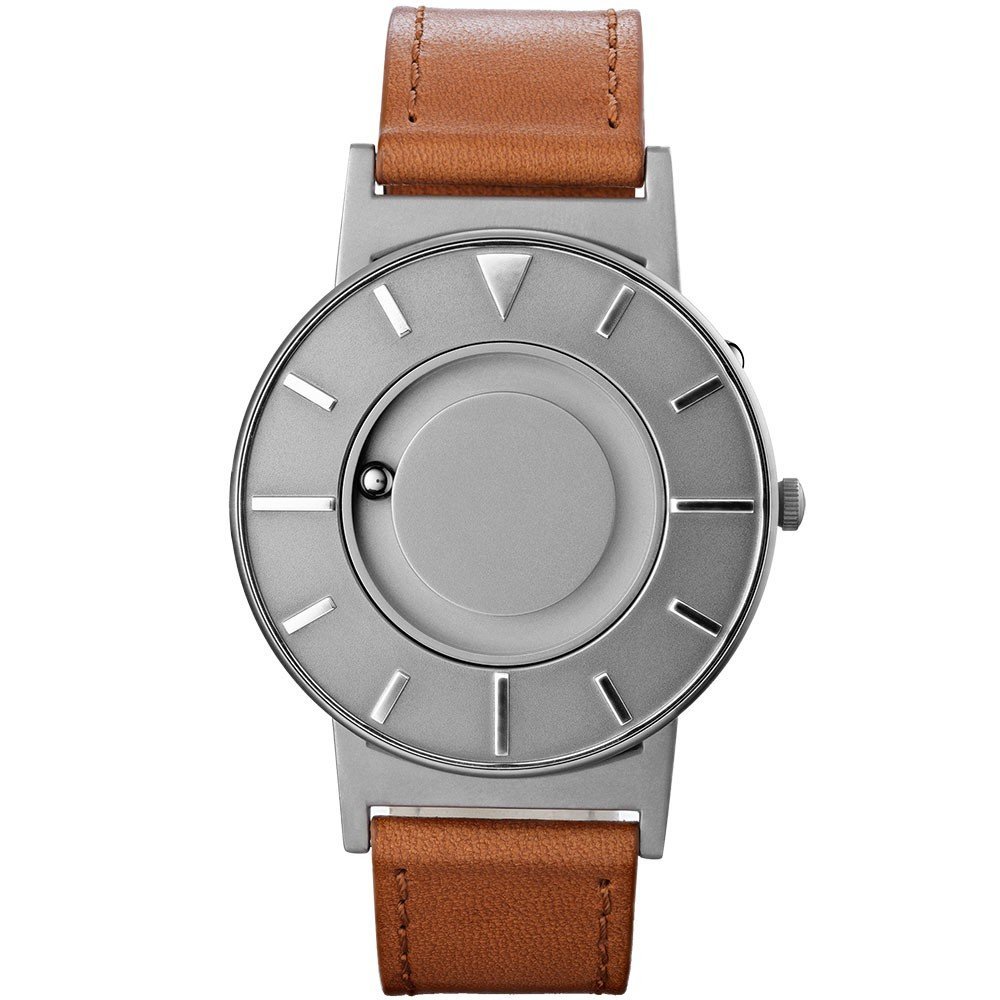 Eone Watch, Eco-watches, Nature-friendly Watches, Brown Strap, Silver Watch