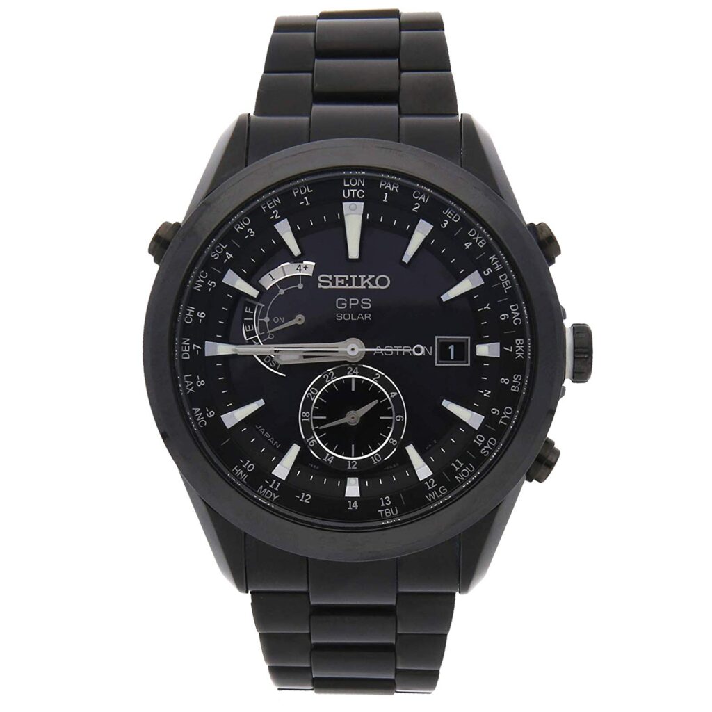 Seiko Astron Travel Watches, Seiko Astron, Solar Watch, Eco-friendly Watch, Black Watch