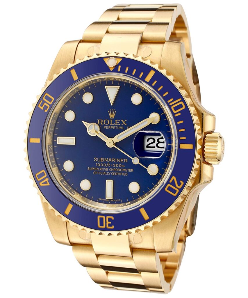 Rolex Submariner, Gold Watches For Men, Blue Dial, Water-resistant Watch, Mens Watches