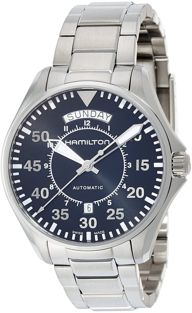 Hamilton Khaki Aviation, Stainless-steel Watch, Automatic Watch, Swiss Watch, Analogue Watch