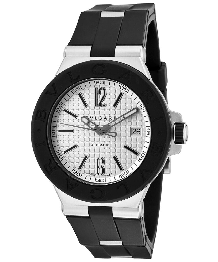 Bulgari Diagono, Automatic Watch, Date Display, Black Watch, Swiss Made Watch