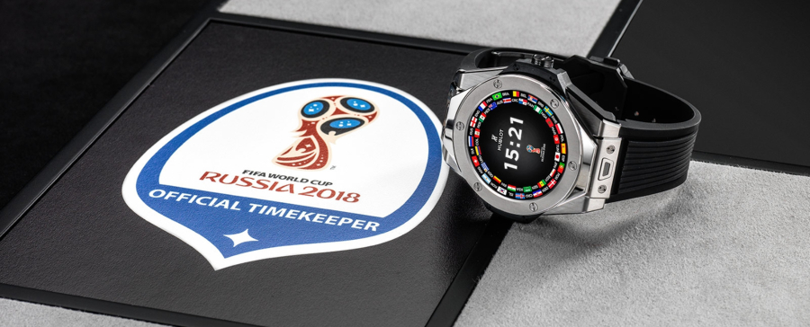 Big Bang Referee 2018 FIFA World Cup Russia Watch, Modern Watch, Black Strap, Silver Watch