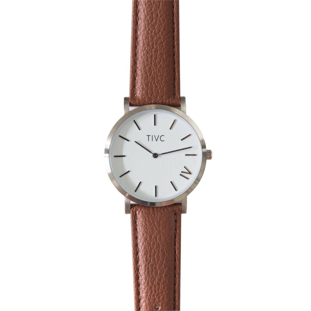 Time IV Change Watch, Eco-watches, Brown Strap, Modern Watch, Analogue Watch