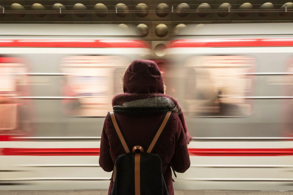 Accessories, Backpack, Train, Woman, Bonnet