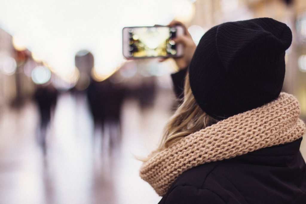 Accessories, Scarf, Woman, Cellphone, Selfie, Style, Fashion