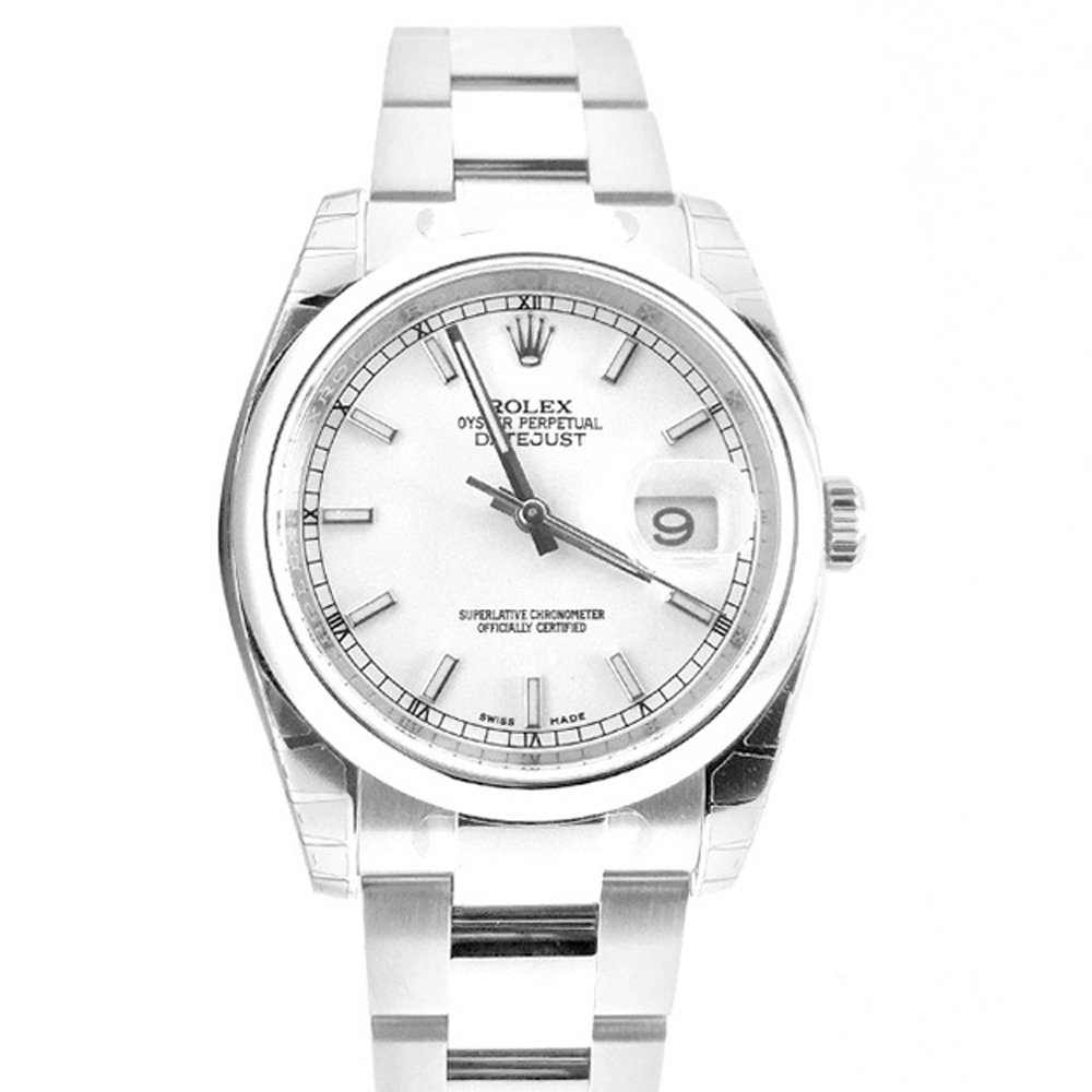 Datejust 36, Silver Watch, Swiss Watch, WImbledon Tennis Stars Watches, Date Display