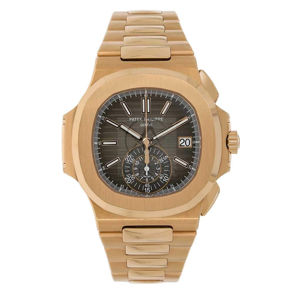 PATEK PHILIPPE NAUTILUS 40MM ROSE GOLD MEN'S WATCH 5980, Gold Watch, Date Display, Stunning Watch, Luxury Watch