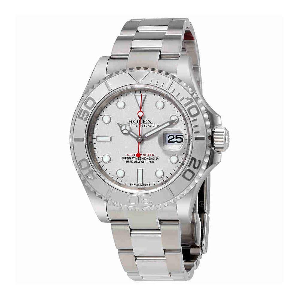 Rolex Yacht-Master Platinum Dial Steel and Platinum Mens Watch, Watch Brands In-house, Rolesium, Swiss Made Watch