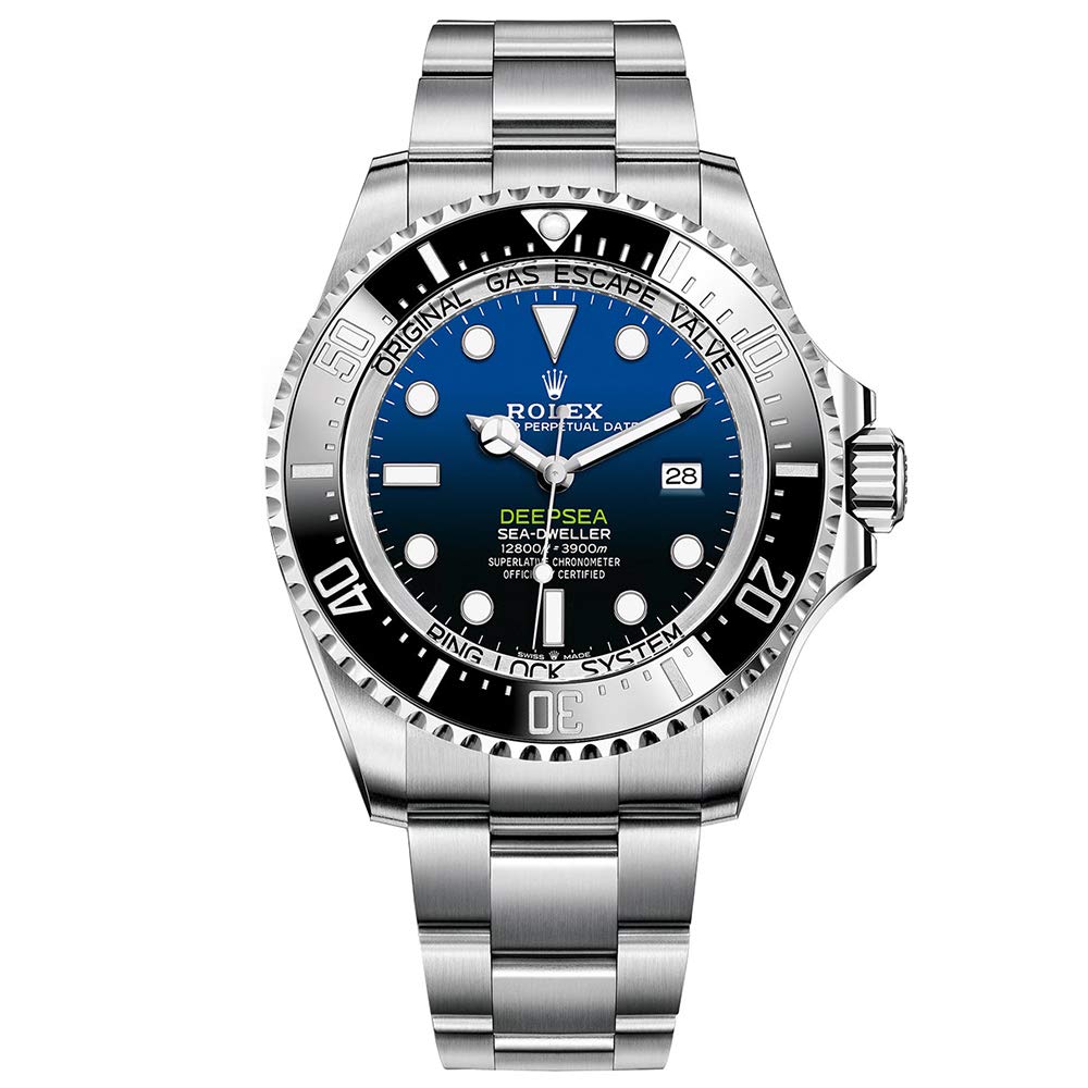 Rolex Sea-Dweller, Stainless-steel Watch, Swiss Made Watch, Blue Watch Face, Automatic Watch