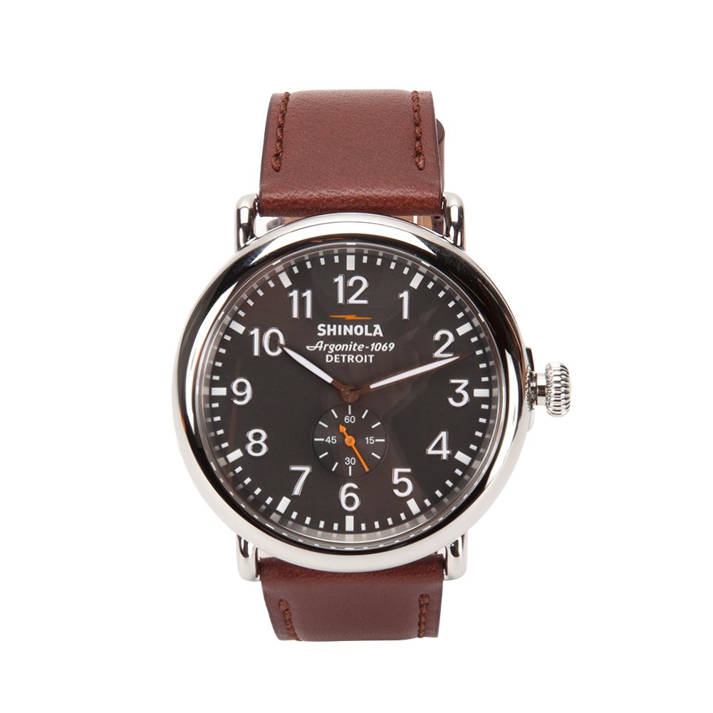 Runwell, Brown Strap, Automatic Watch, Luxury Watch, Modern Watch