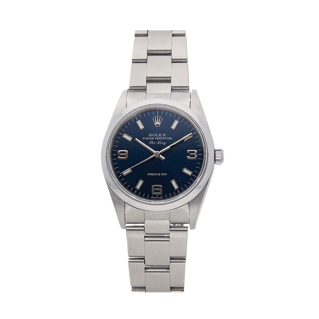 Rolex Air-King Rolex Air-King, Popular Rolex Models, Automatic Watch, Silver Strap, Swiss Watch