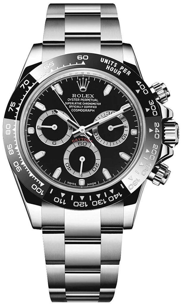 Rolex Cosmograph Daytona, Stainless-steel Watch, Black Dial, Swiss Made Watch