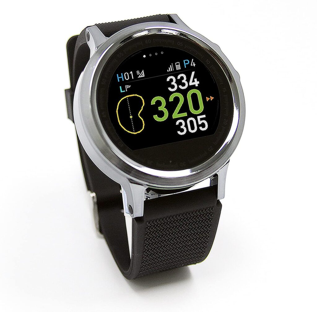 Golf Fashion, GolfBuddy WTX Smart Golf GPS, Digital Watch, Smartwatch, Modern Watch, Silver Watch Dial