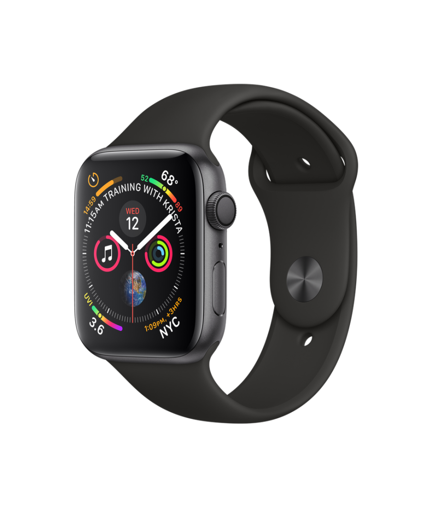 Apple Watch Series 4, Fitness Watch, Heart Rate Sensor, ECG, Black Watch, Colourful Watch Apps