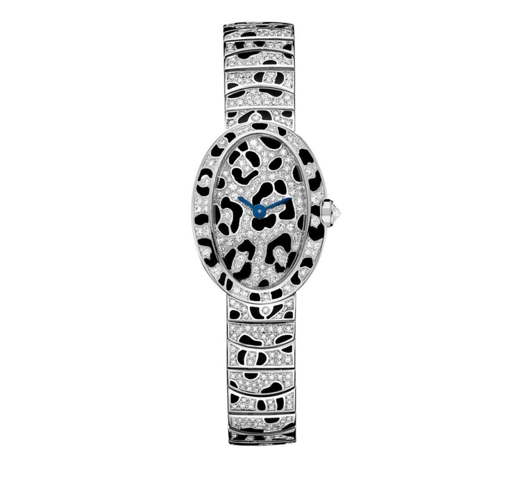 Cartier Mini Baignoire Panthère Spots Watch, Ladies Diamond Watches, Ladies Watch, Luxury Watch, Swiss Watch