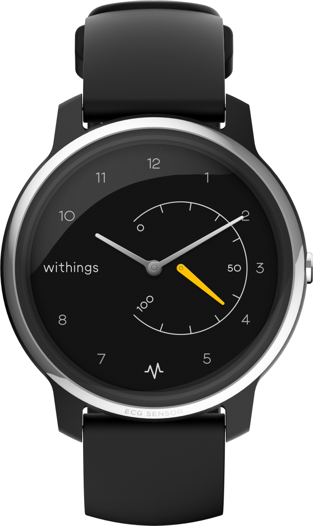 Withings Move, Fitness Watch, Customisable Watch, Analogue Watch, Black Watch