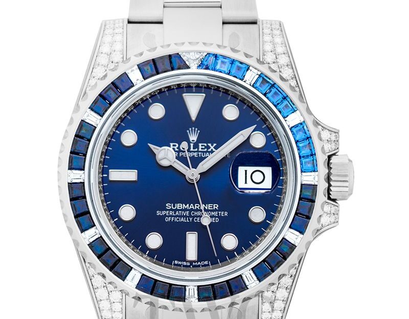 Rolex Submariner, Classic Timepiece, Dive Watch, Water-resistant Watch, Blue Watch Face