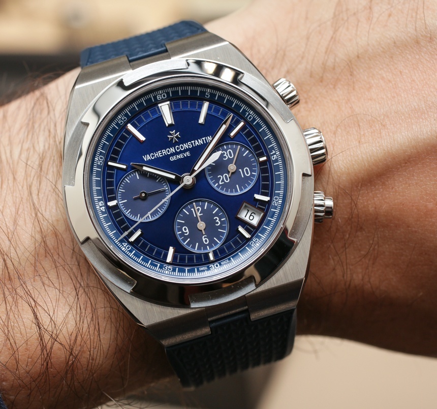 Vacheron Constantin Overseas Chronograph Calibre, Blue Watch Face, Swiss Watch, Steel Watch, Analogue Watch