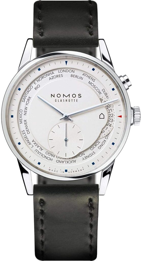 Nomos Zurich World Time, Nomos Watch, Reliable Watch, Functional Watch, White Watch, Convenient Watch