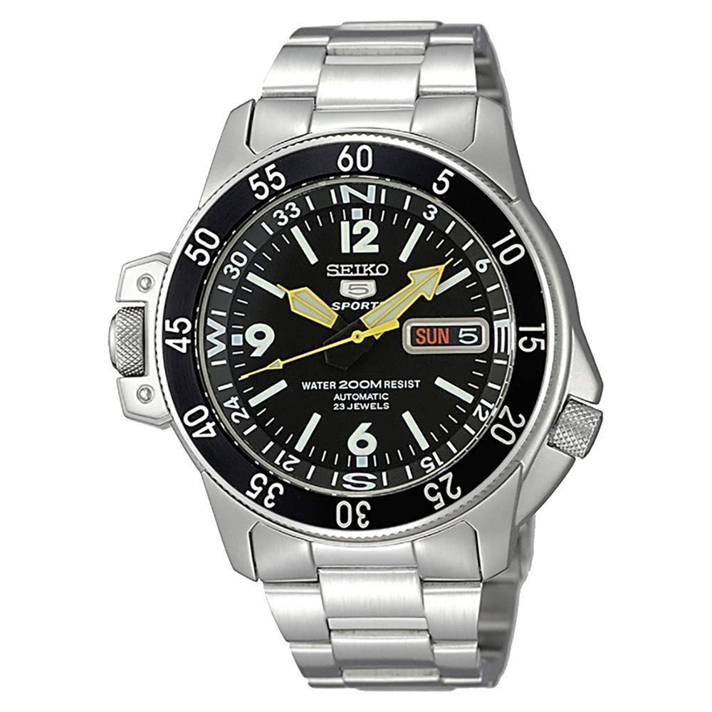 Steel Watch, Automatic Watch, Water-resistant Watch, Seiko 5 Watch, Silver Watch, Seiko 5 Sports Atlas