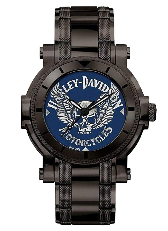 Bulova Harley-Davidson Winged Skull, Brown Watch, American Watch, Luxury Watch