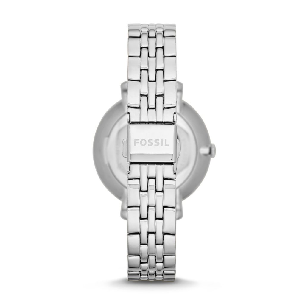 Fossil Jacqueline Stainless Steel Bracelet, Luxury Watch, Silver Watch, Watch Back