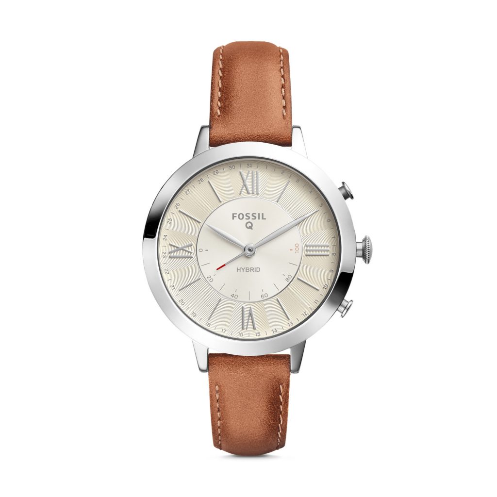 Fossil Hybrid Smartwatch Jacqueline Luggage Leather, Analogue Watch, Luxury Watch, Stylish Watch