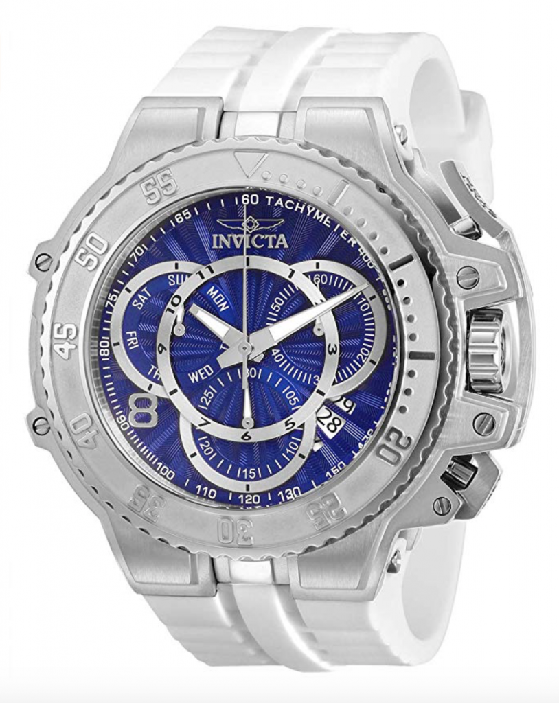 Invicta Watches, Invicta Excursion, White Watch, Swiss Watch, Tachymetre Function