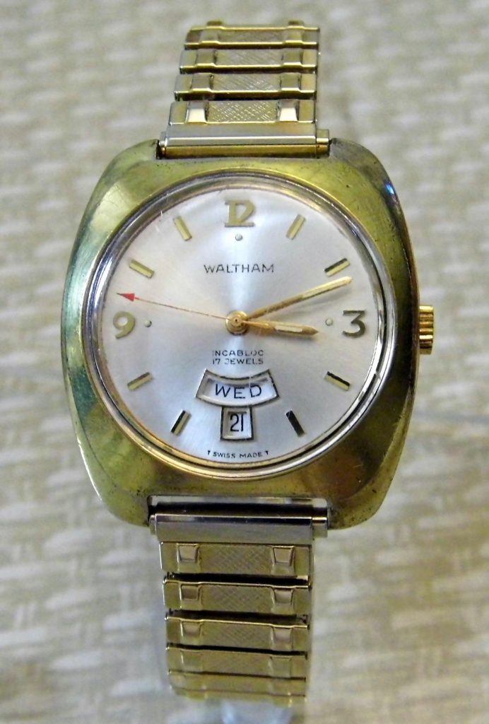 Waltham, Swiss Watch, Swiss Made Watch, Date Display, Gold Watch