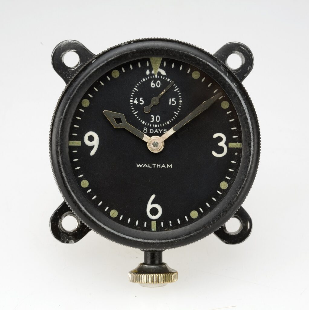 Waltham Watch XA 37 Type, Swiss Watch, Classic Design, Black Watch, Analogue Watch, Pocket Watch