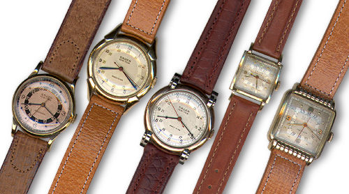 Gruen Watches, Pilot Watches, Aviation Watches, Leather Watches