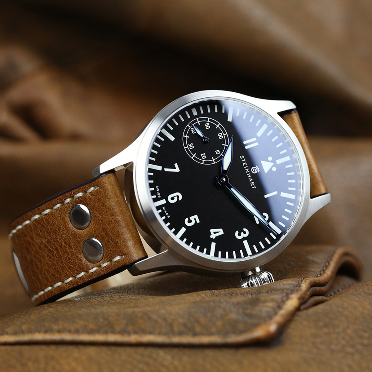 Steinhart Nav B-Uhr 44, Metal Watch, Automatic Watch, Pilot Watch