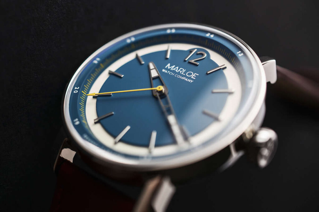 Marloe Watch Company, Modern Watch, Wristwatch, Blue Watch, British Watch