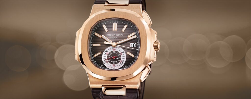 Patek Philippe Nautilus 5980R/001 Chronograph, Modern Watch, Date Display, Swiss Watch, Steel Watch Dial