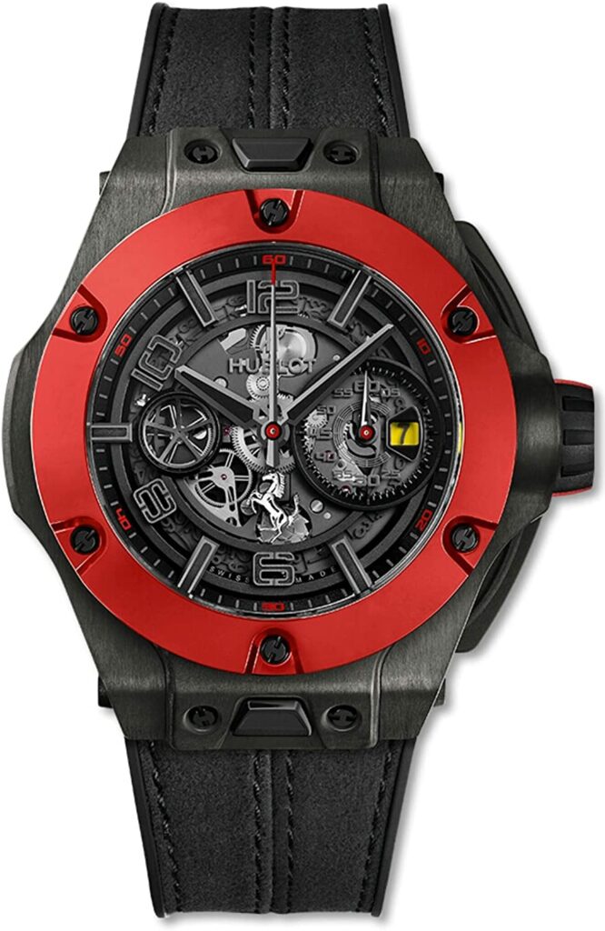 Hublot Big Bang Unico Ferrari, Swiss Watch, Black Watch, Skeleton Watch