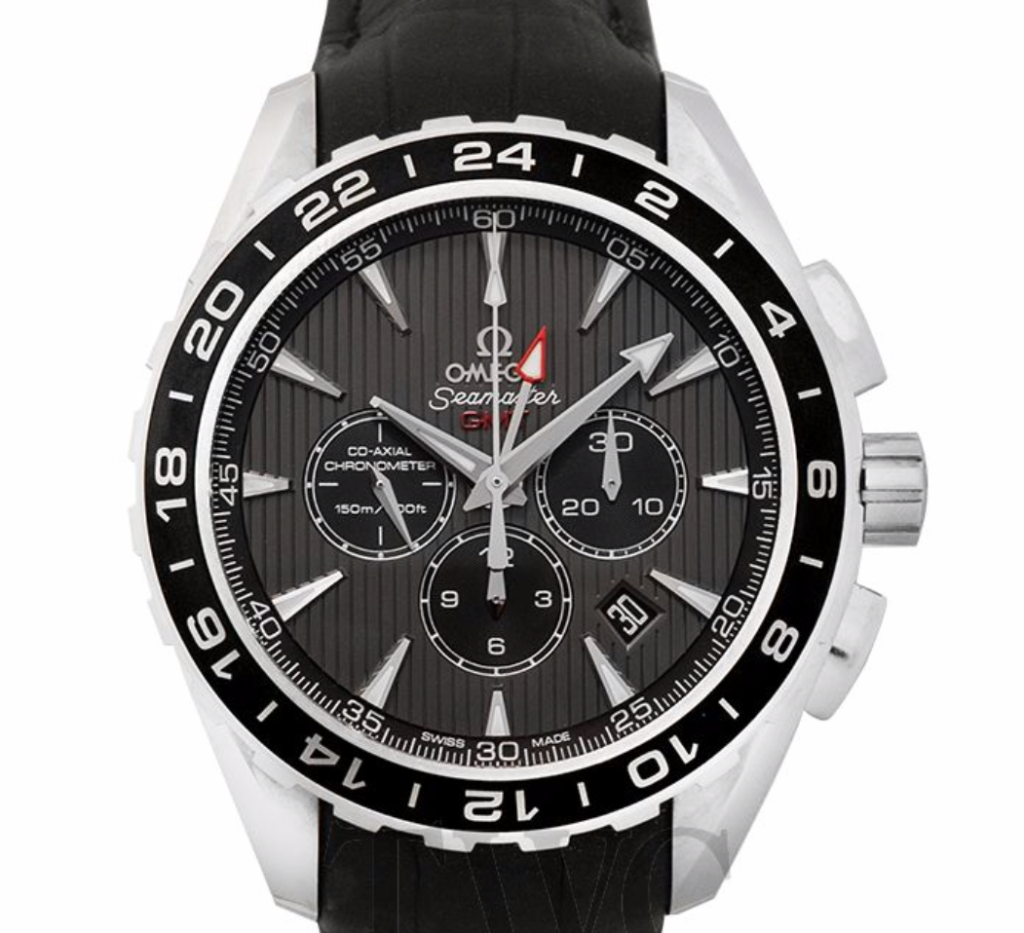 Omega Seamaster Aqua Terra Co-Axial GMT Chronograph Watch, Luxury Watch, Swiss Watch, Chronometre