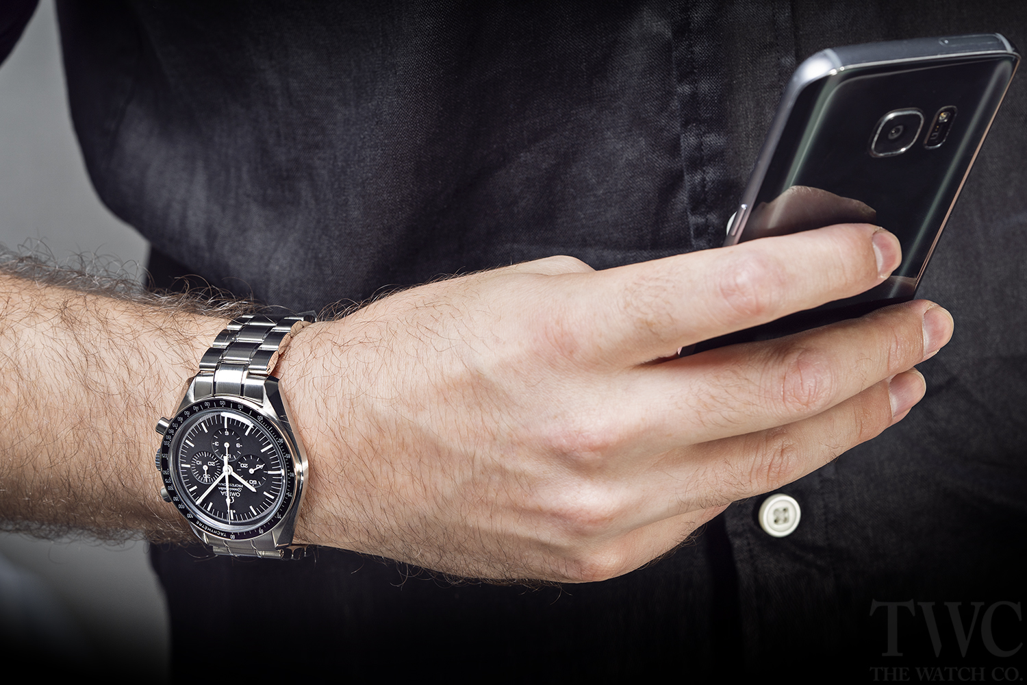 Omega Speedmaster Watch, Analogue Watch, Wristwatch, Modern Watch, Phone