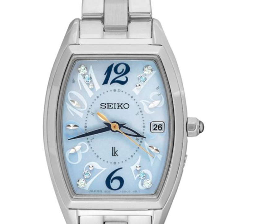 Seiko Lukia Solar Electric Wave SSVW123, Luxury Watch, Elegant Watch, Date Display, Steel Watch