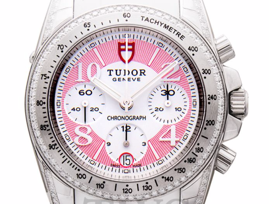Tudor Classic Chronograph, Pink Watch Face, Luxury Watch, Stylish Watch, Swiss Watch
