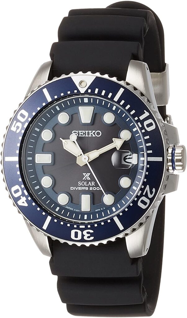 Seiko Prospex SBDJ019, Seiko Dive Watch, Solar Watch, Japanese Watch, Blue Watch Dial