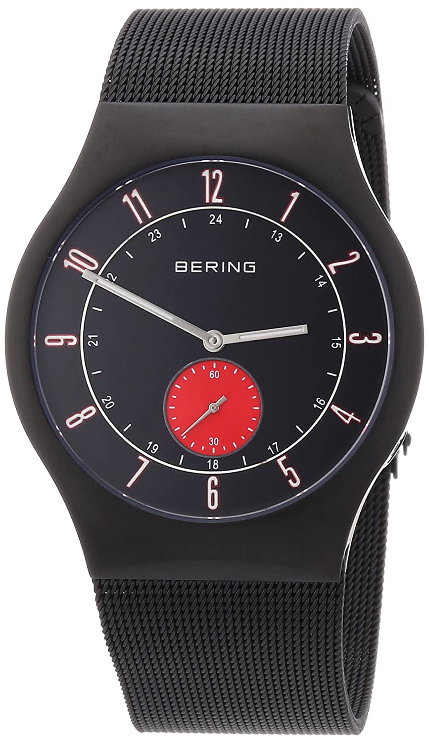 Bering Funkuhr 51940-229, Black Face, Time Zone, Black Watch, Radio Watch, Analogue Watch