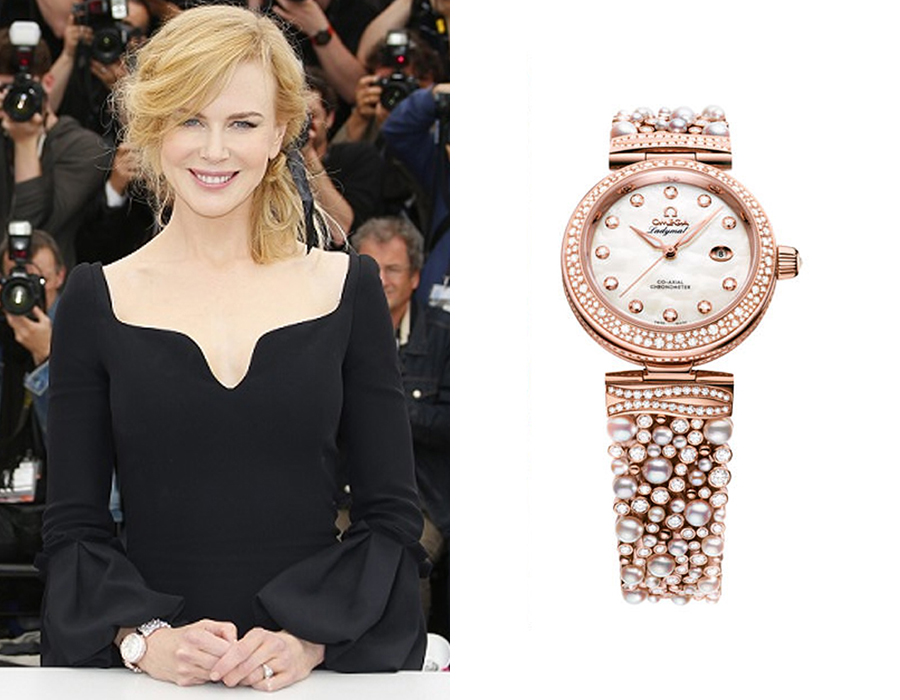 Omega De Ville Ladymatic Diamonds and Pearls Nicole Kidman